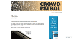 Desktop Screenshot of crowdpatrol.com