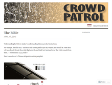Tablet Screenshot of crowdpatrol.com